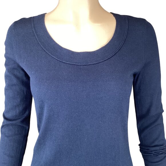 Inhabit REVOLVE Womens Cashmere Sweater Size Small Navy Blue Long Sleeve Tunic - Picture 2 of 6